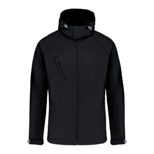 BLUSÃO SOFTSHELL C/ CAPUZ PRETO K413